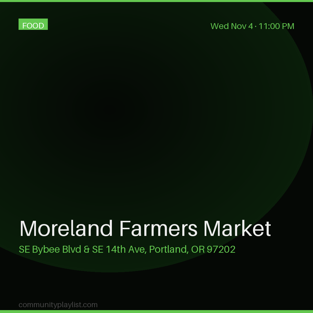 Moreland Farmers Market