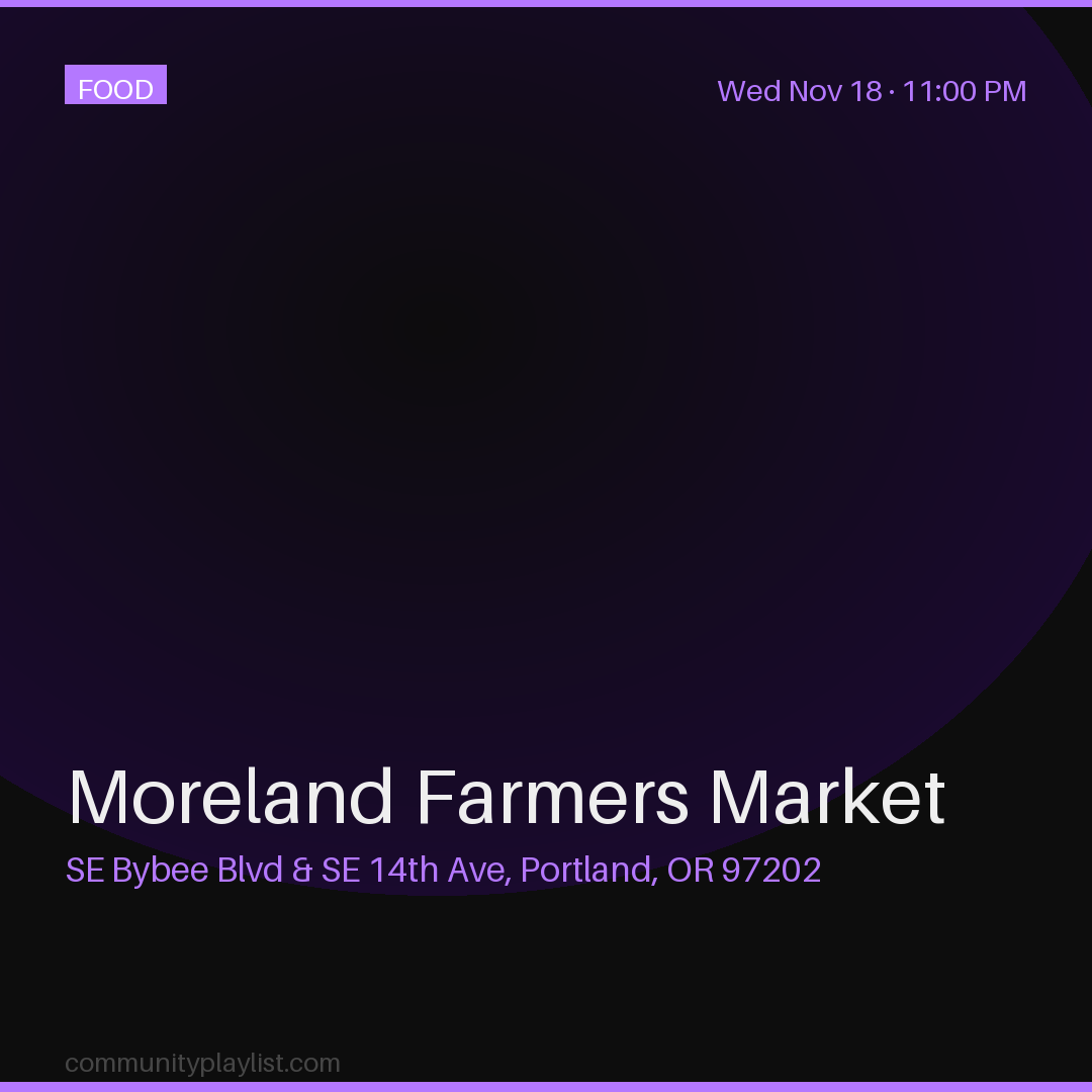Moreland Farmers Market