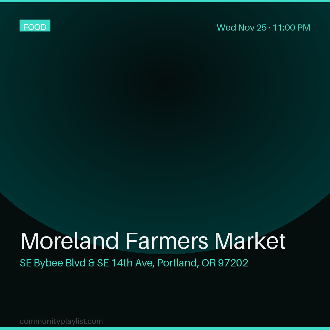 Moreland Farmers Market