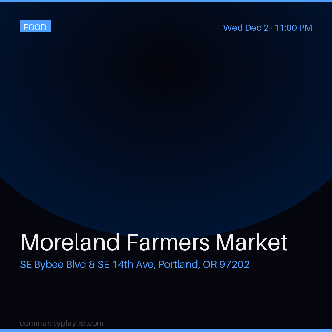 Moreland Farmers Market