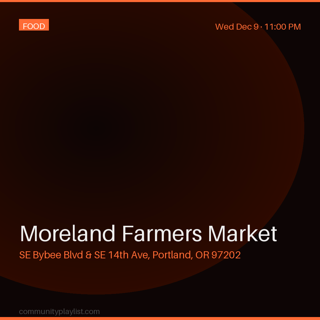 Moreland Farmers Market