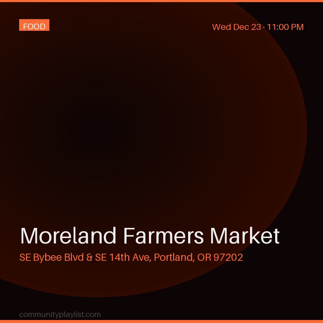 Moreland Farmers Market
