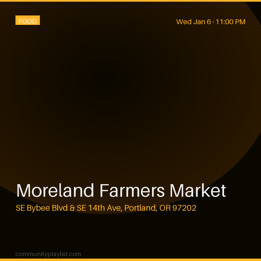 Moreland Farmers Market