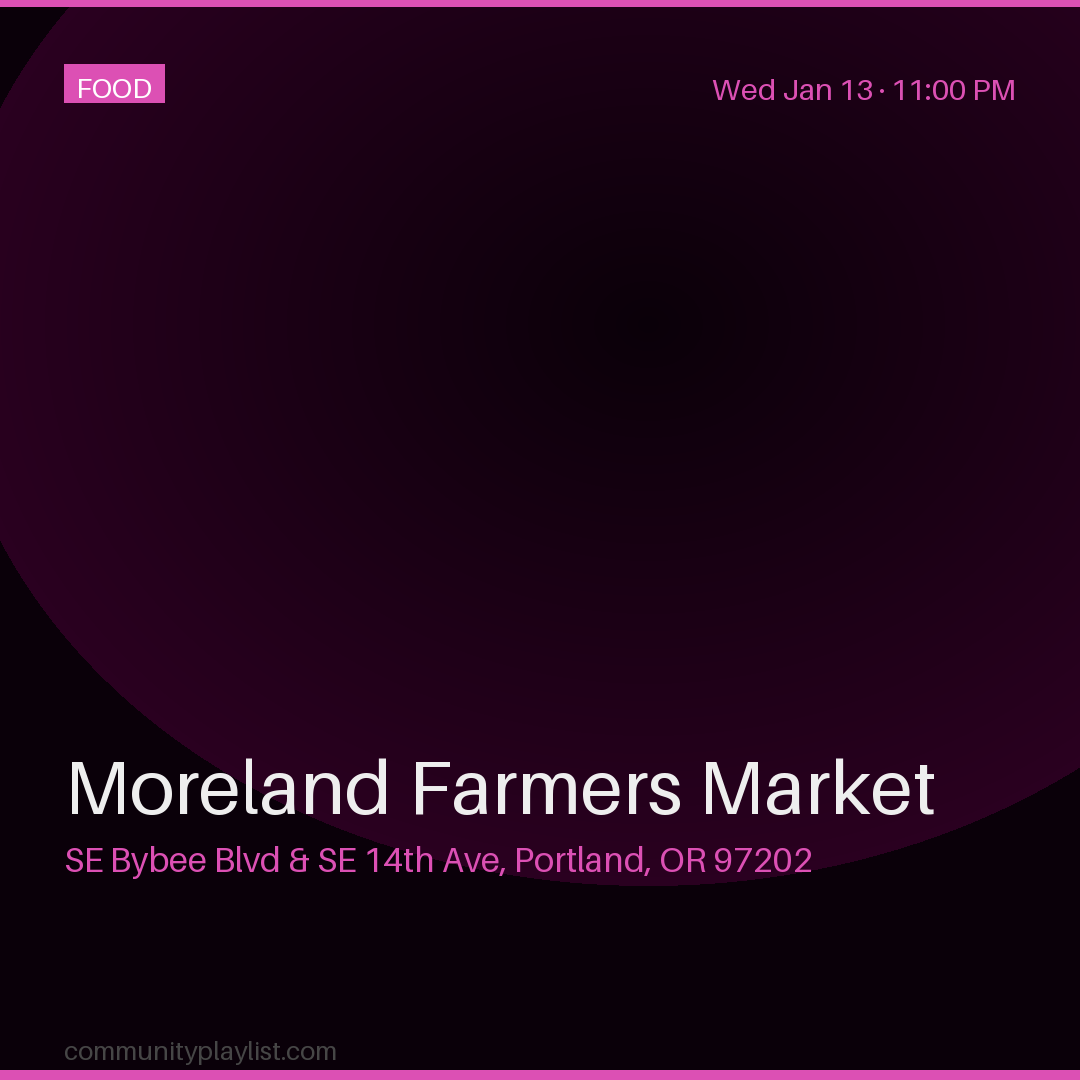 Moreland Farmers Market