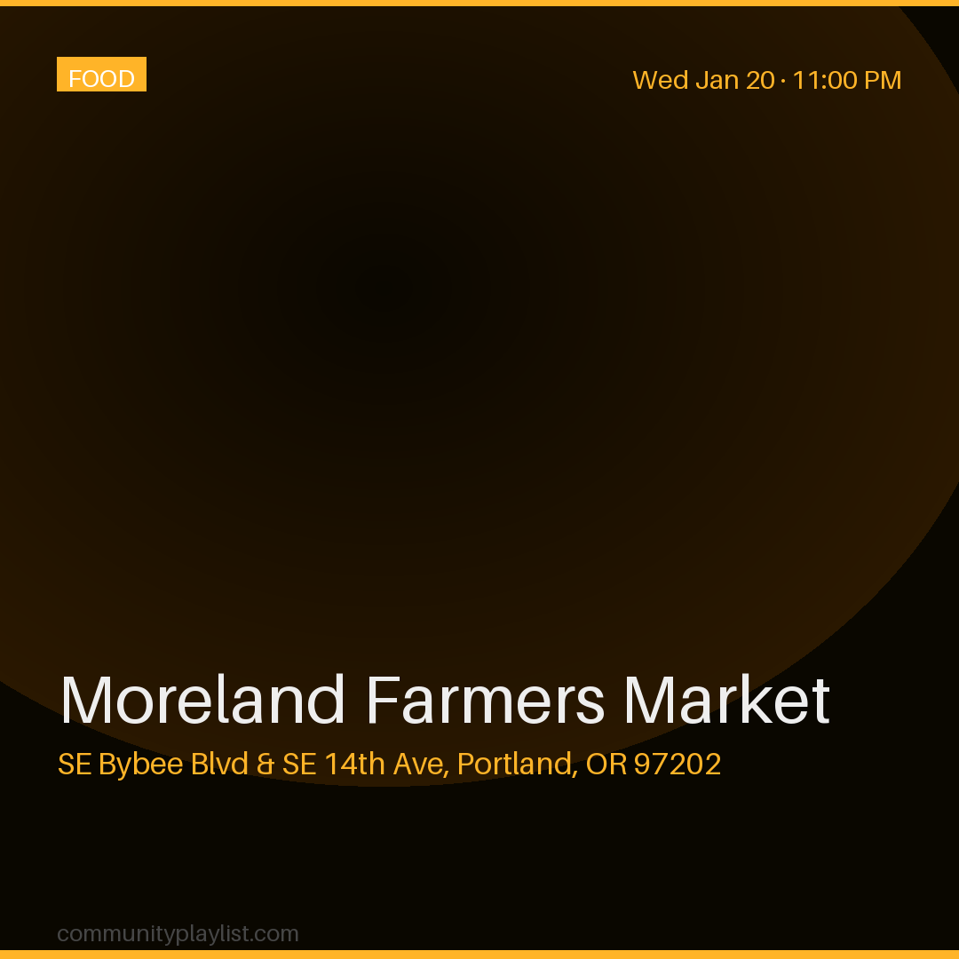 Moreland Farmers Market