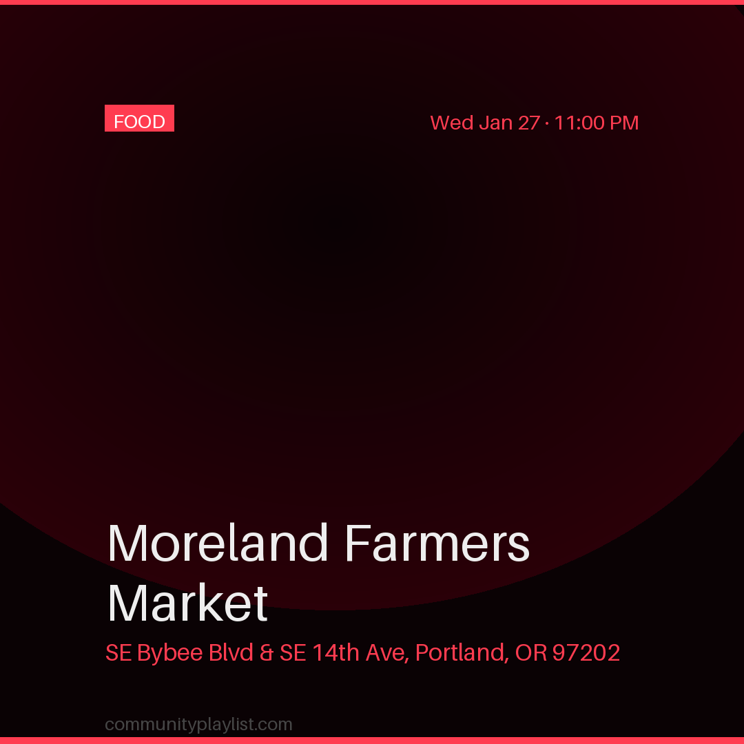 Moreland Farmers Market