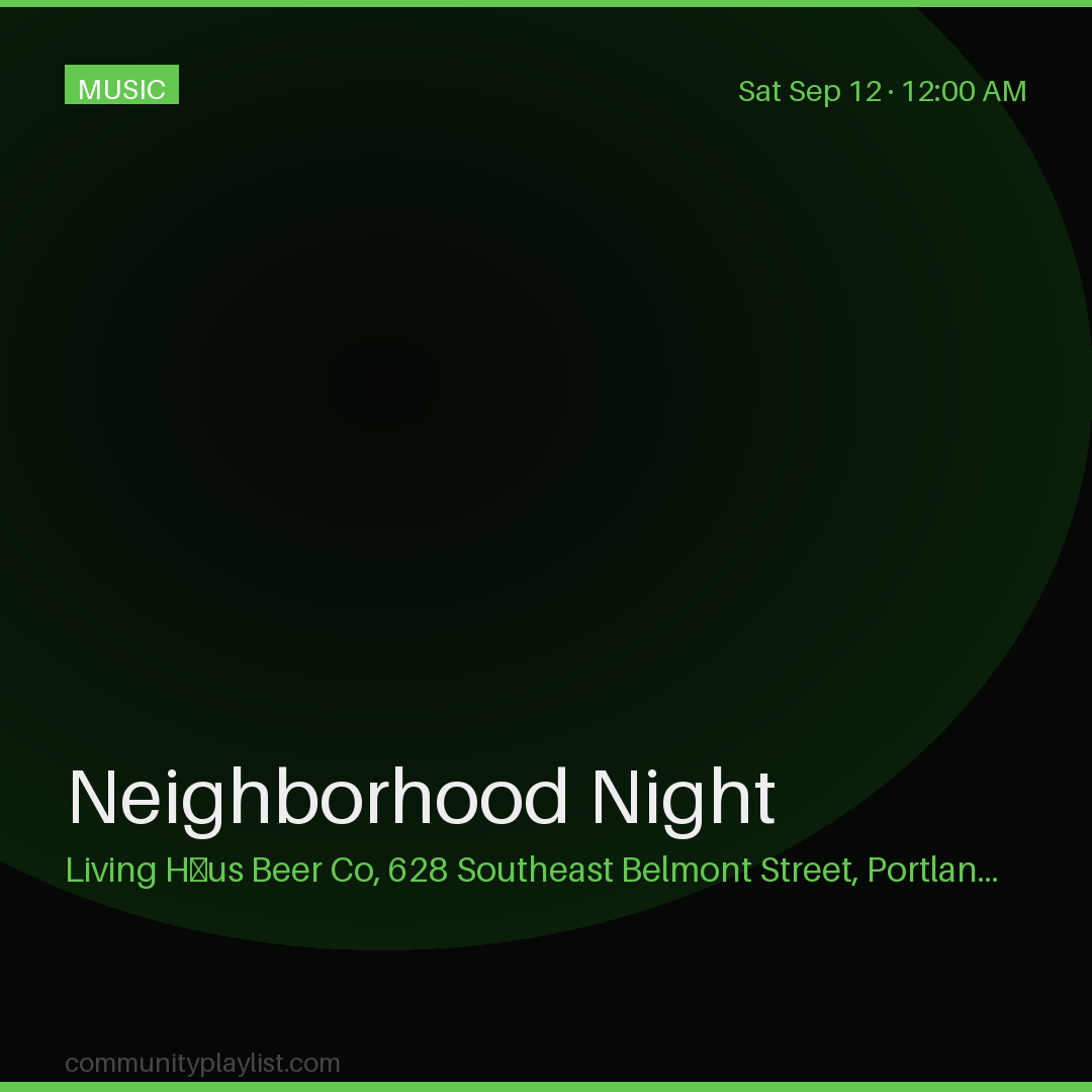 Neighborhood Night