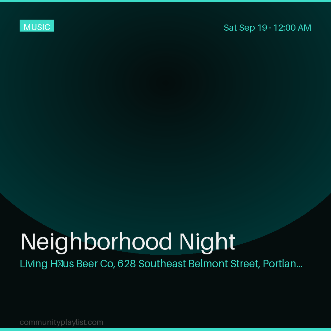 Neighborhood Night