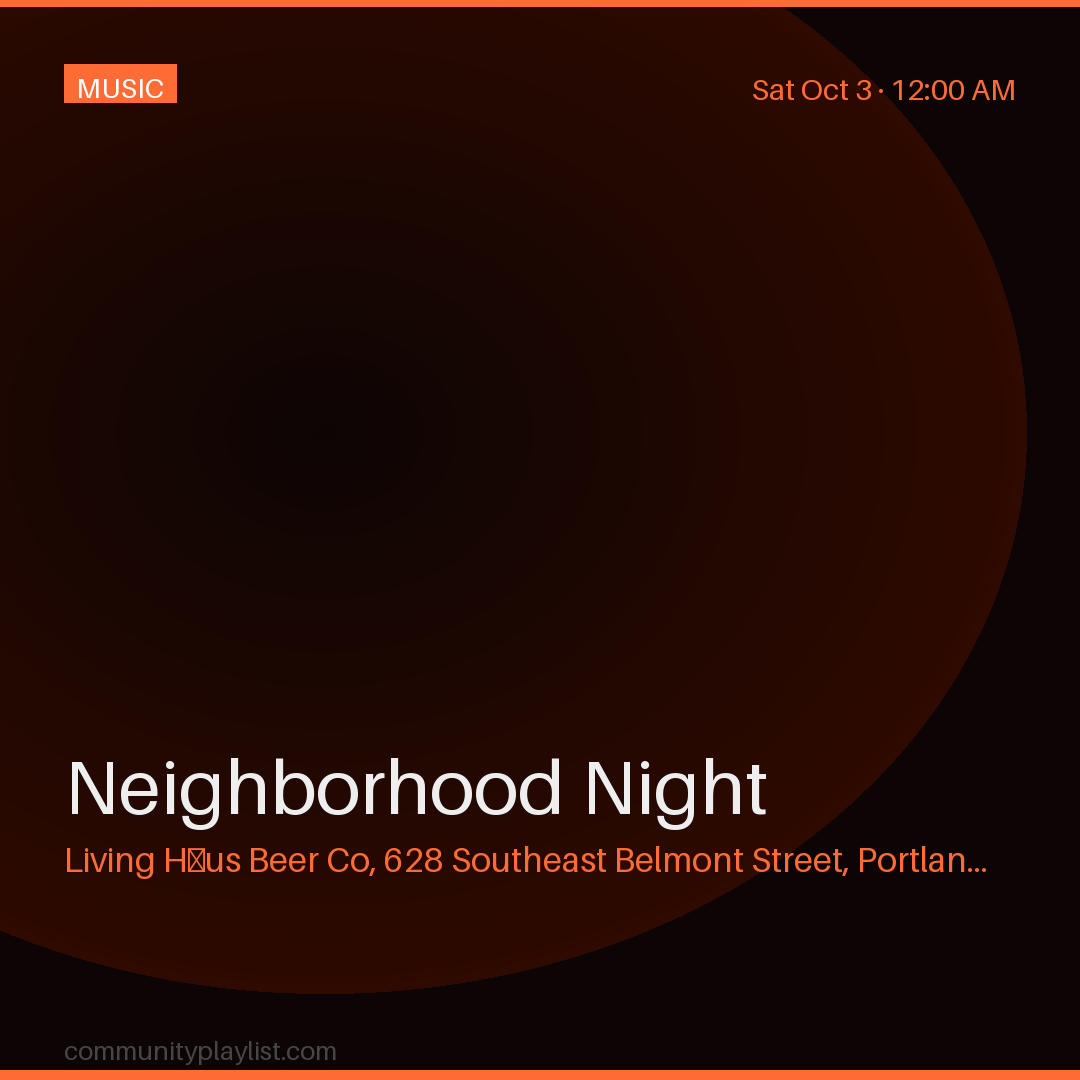 Neighborhood Night