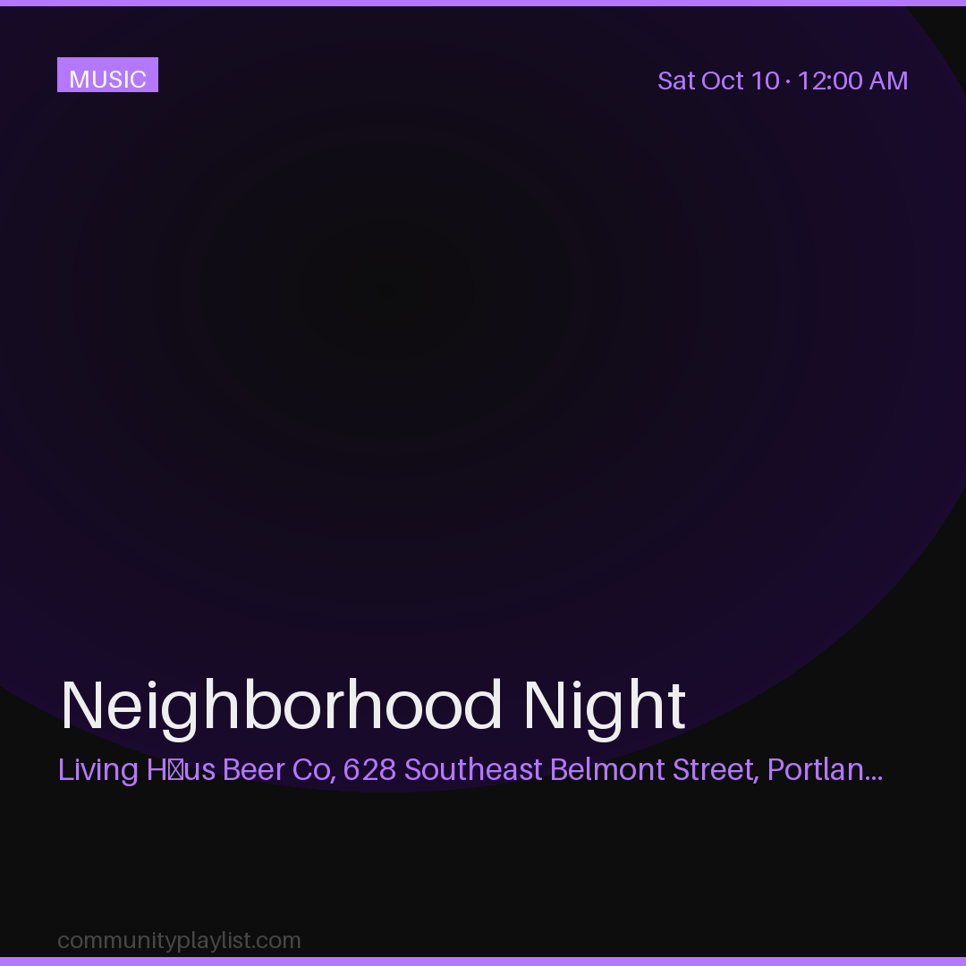 Neighborhood Night