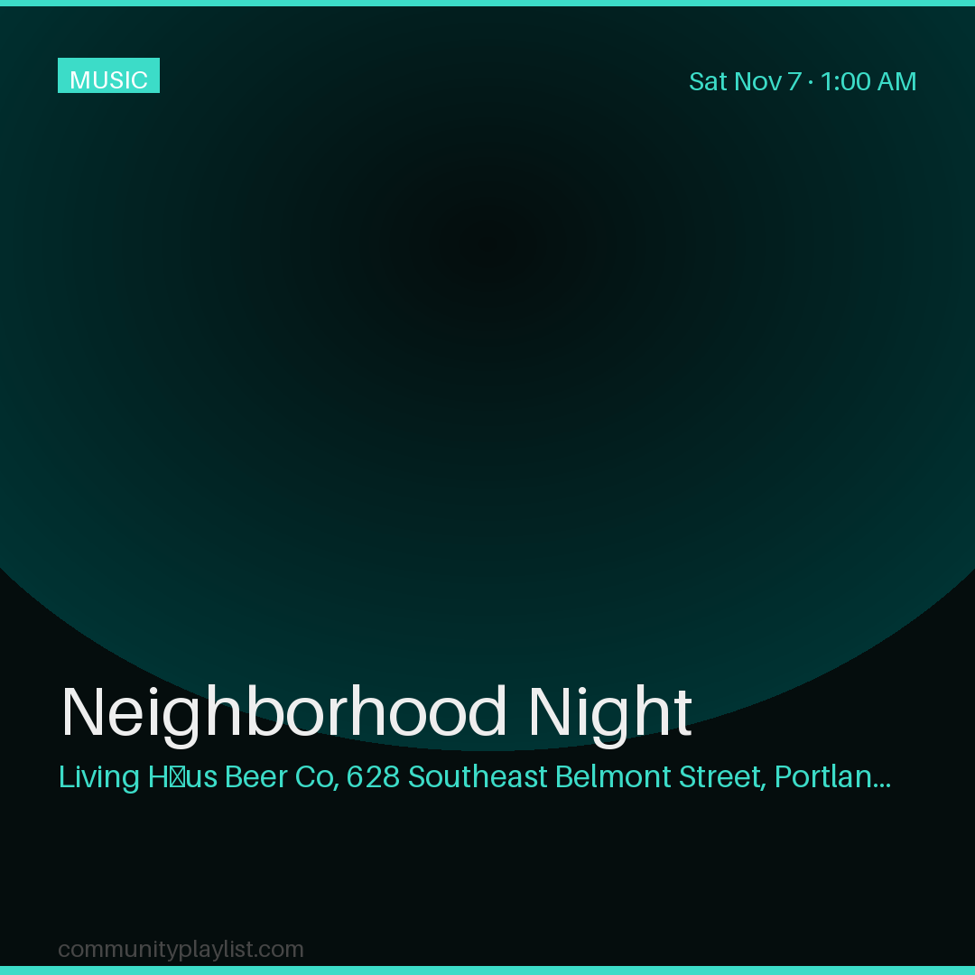 Neighborhood Night