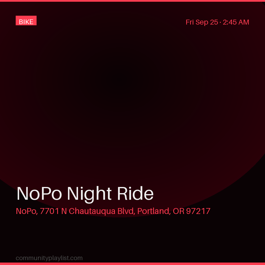 NoPo Night Ride
