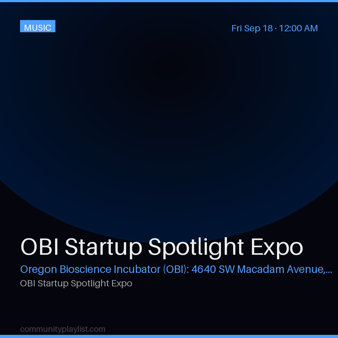 OBI Startup Spotlight Expo