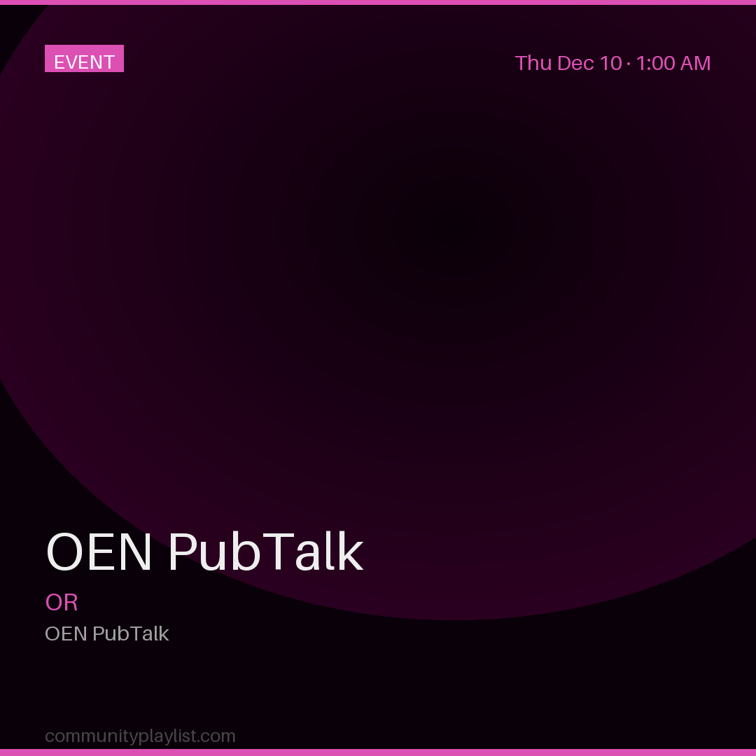 OEN PubTalk
