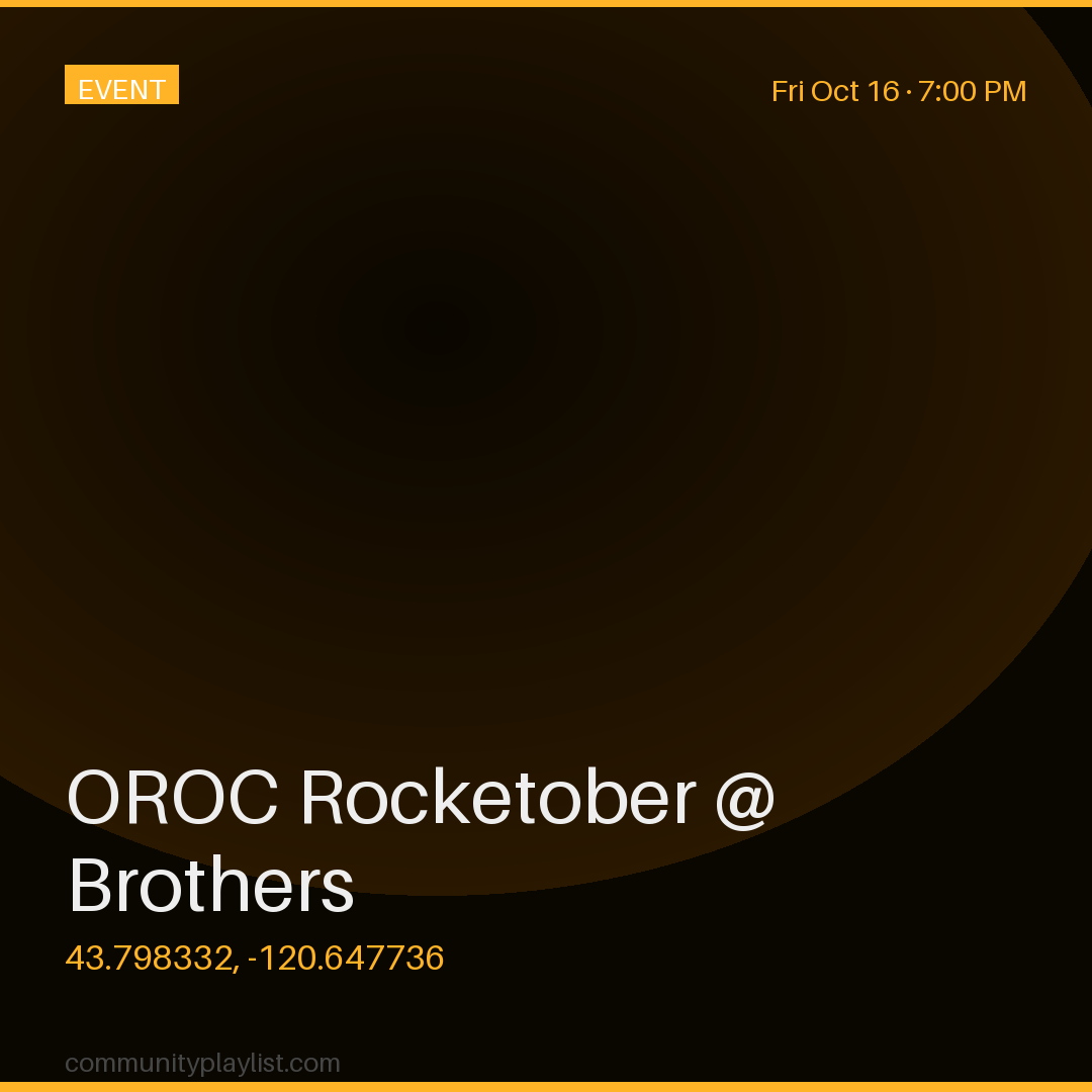 OROC Rocketober @ Brothers