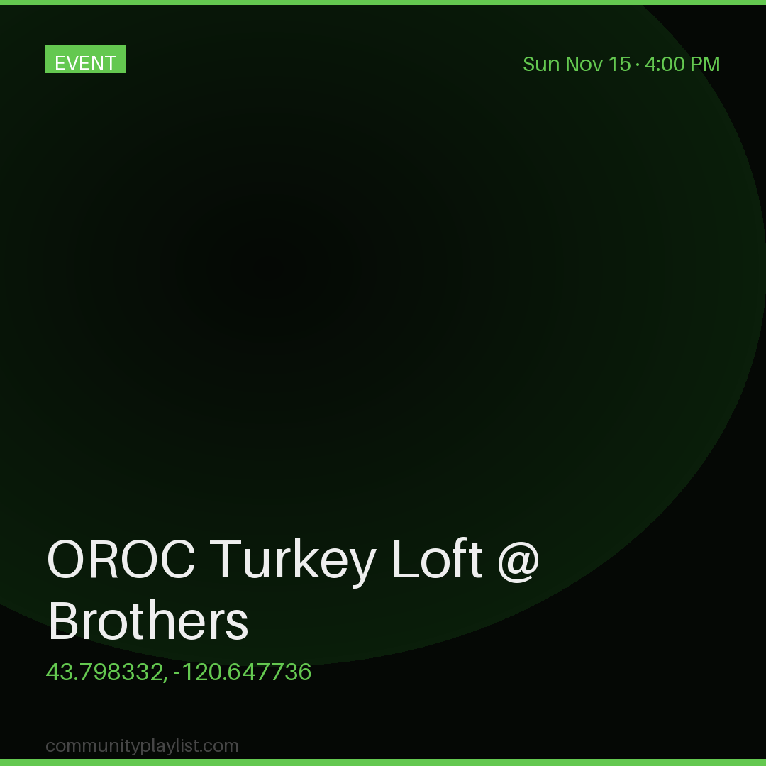 OROC Turkey Loft @ Brothers