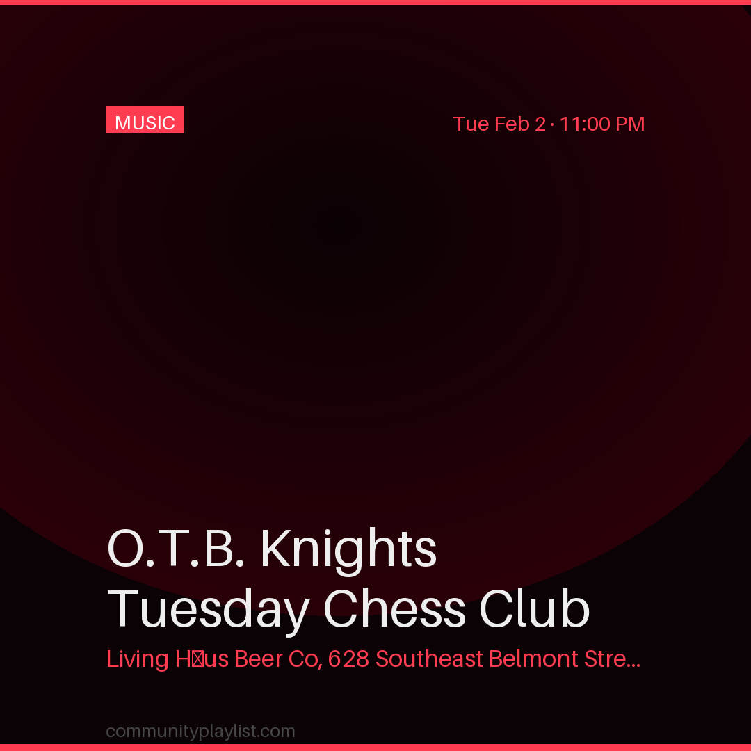O.T.B. Knights Tuesday Chess Club