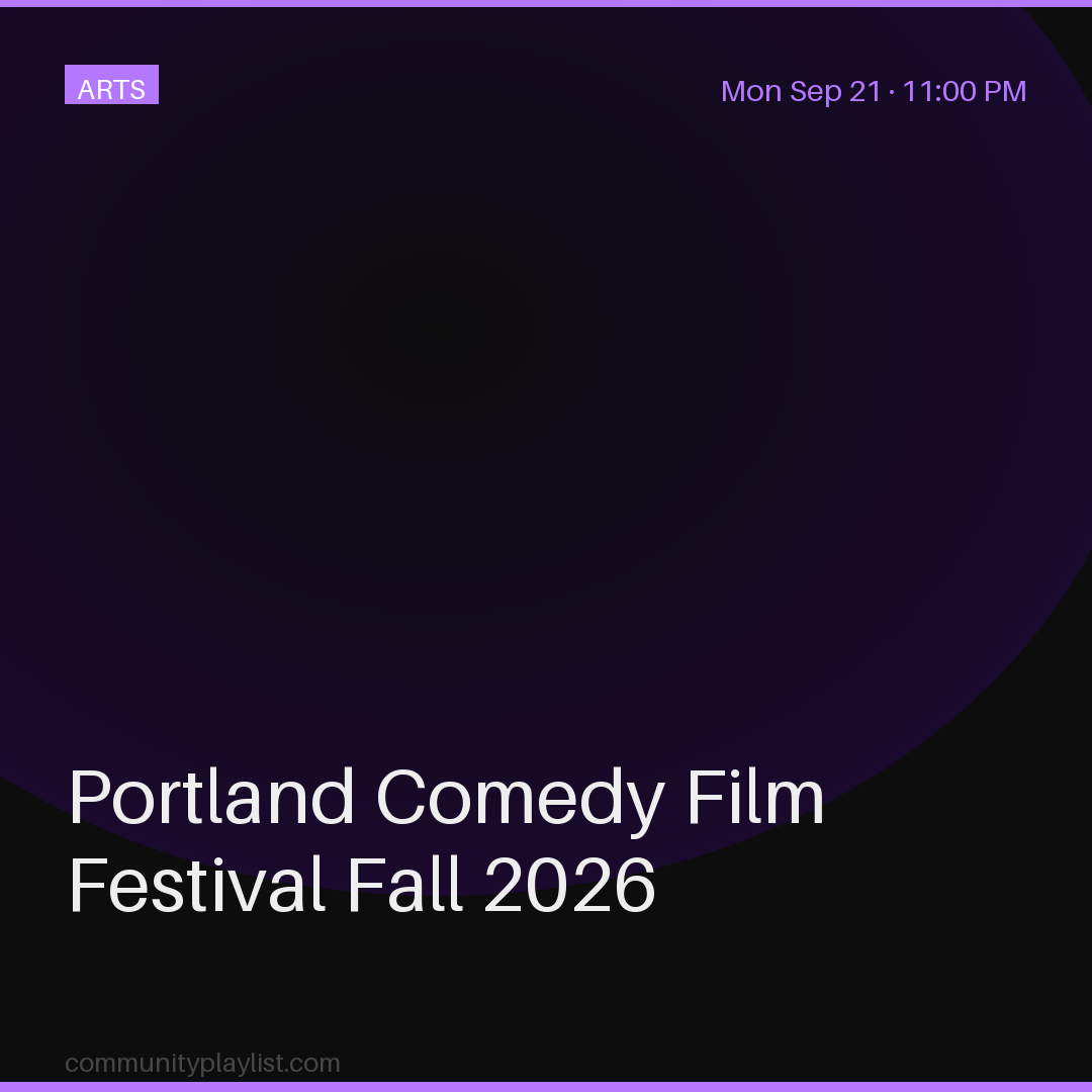Portland Comedy Film Festival Fall 2026
