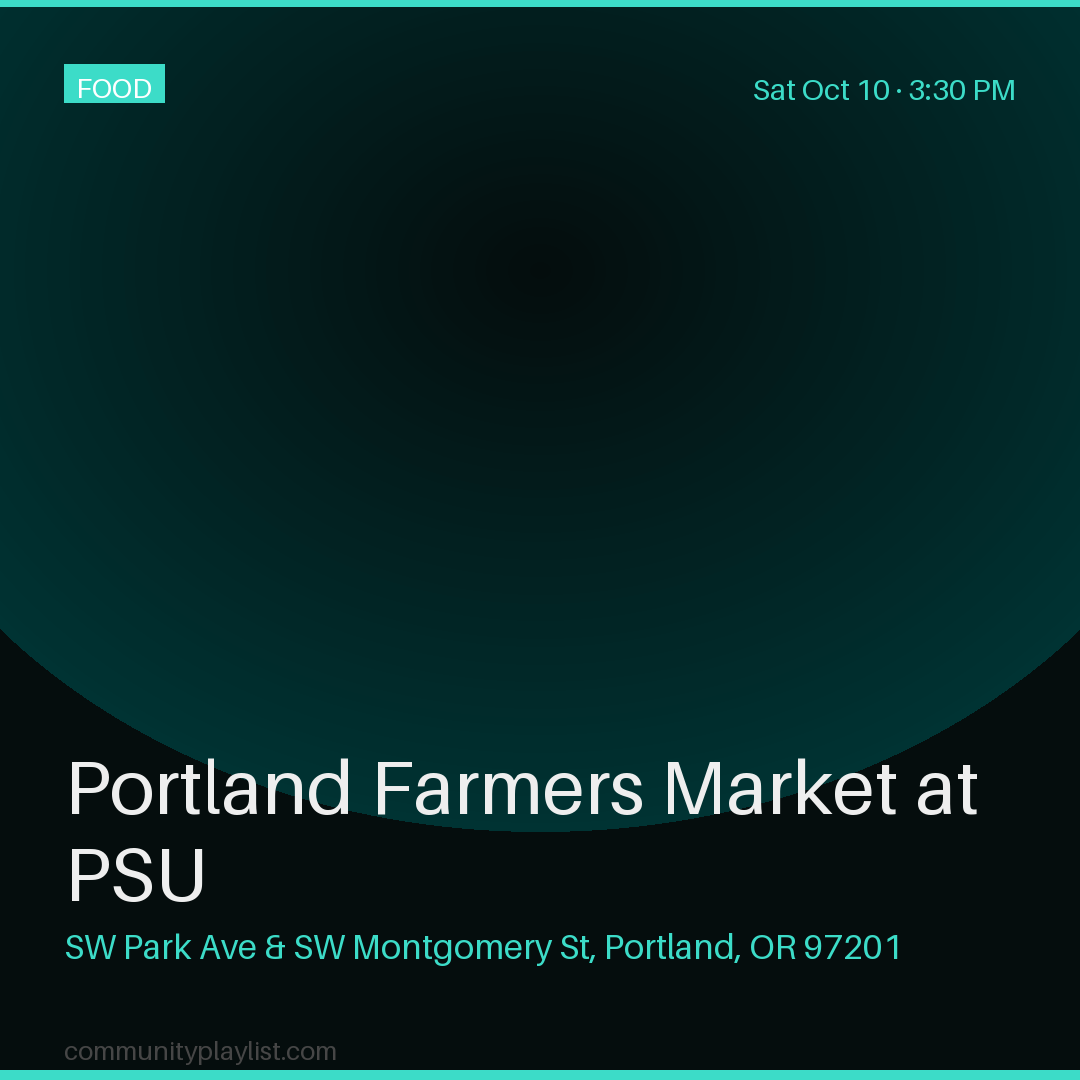 Portland Farmers Market at PSU