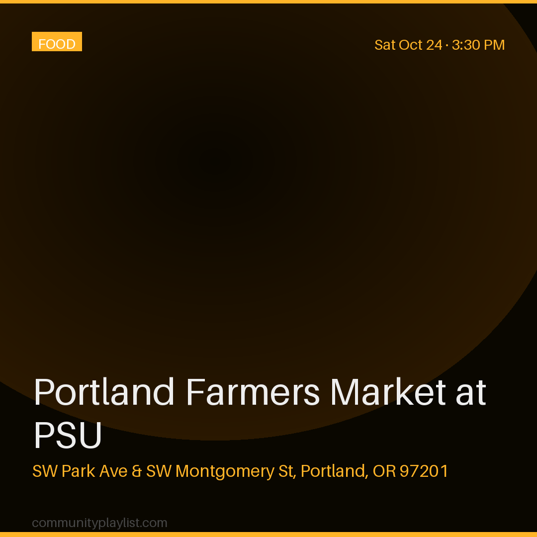 Portland Farmers Market at PSU