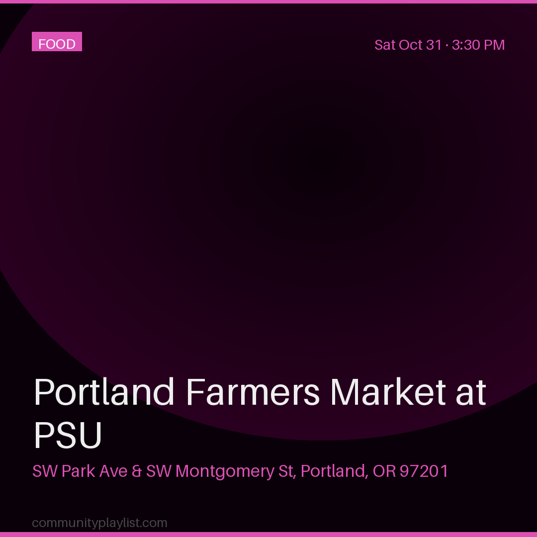 Portland Farmers Market at PSU