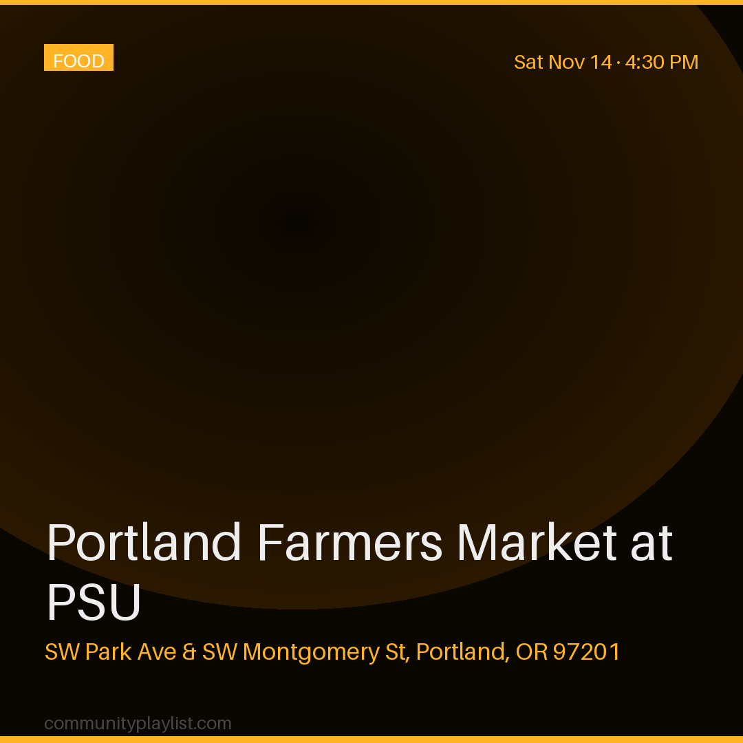 Portland Farmers Market at PSU