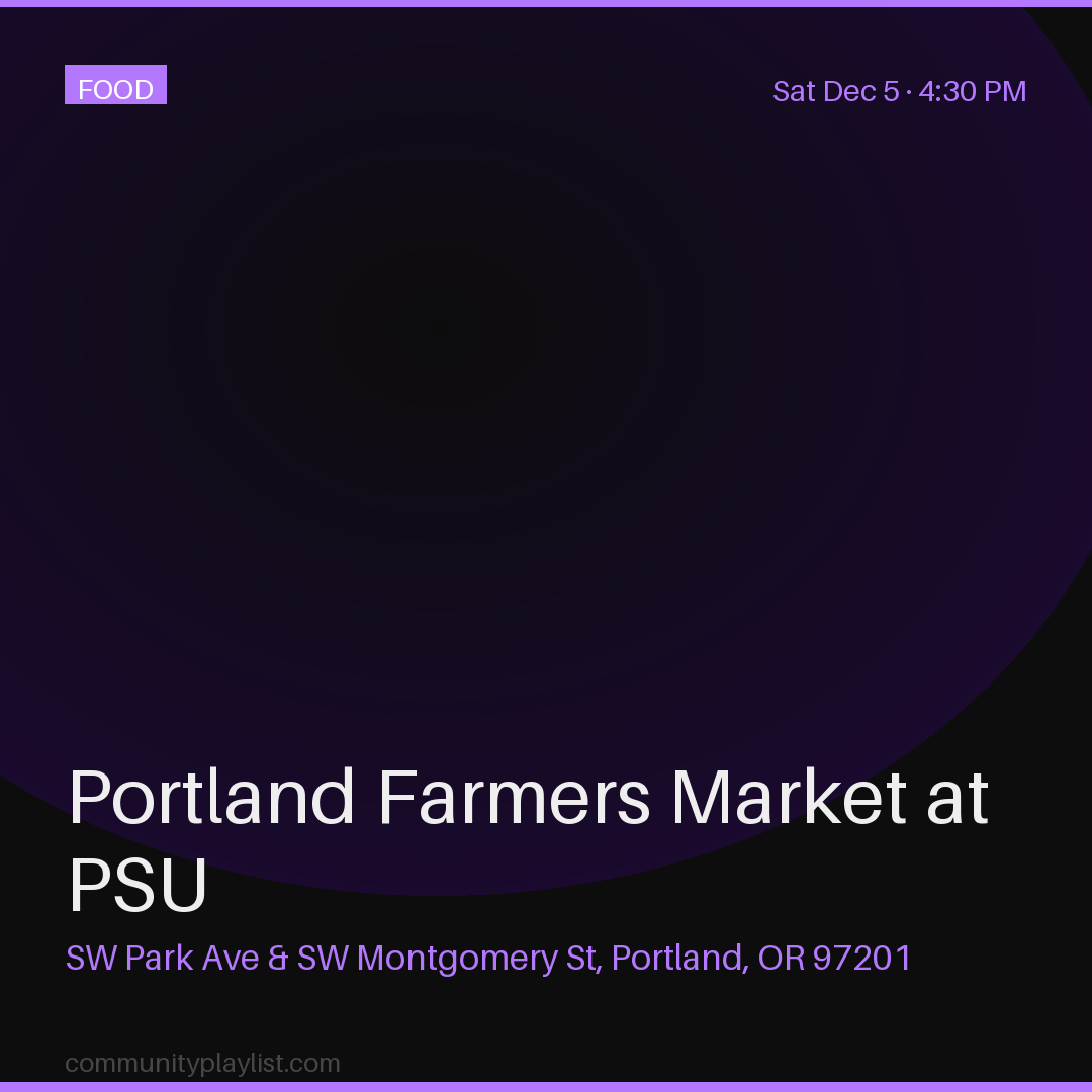 Portland Farmers Market at PSU