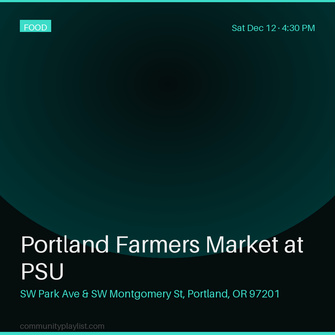 Portland Farmers Market at PSU