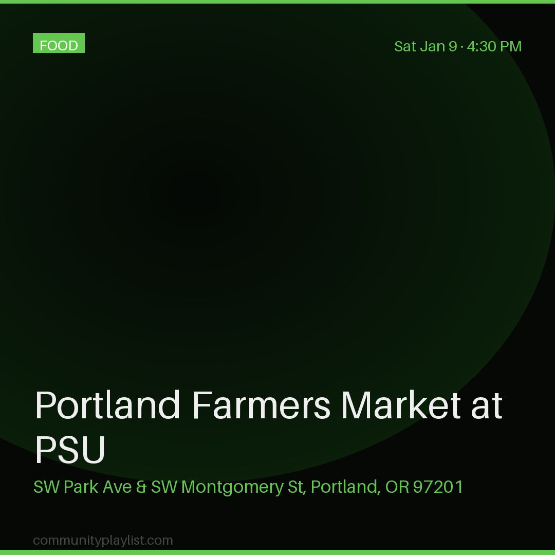 Portland Farmers Market at PSU