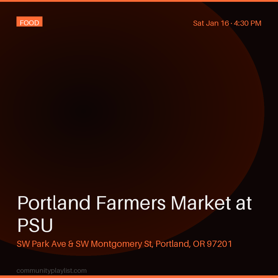 Portland Farmers Market at PSU