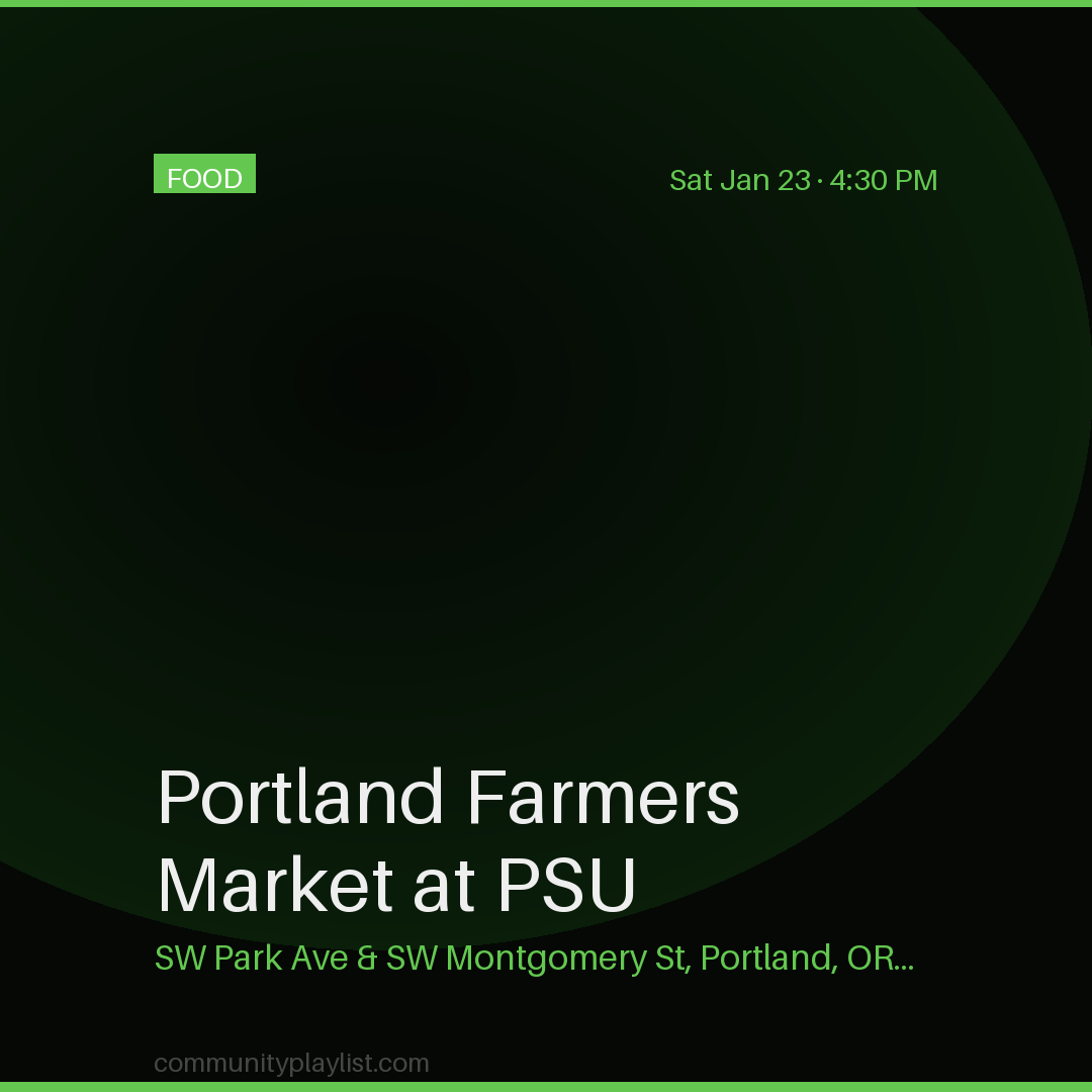 Portland Farmers Market at PSU