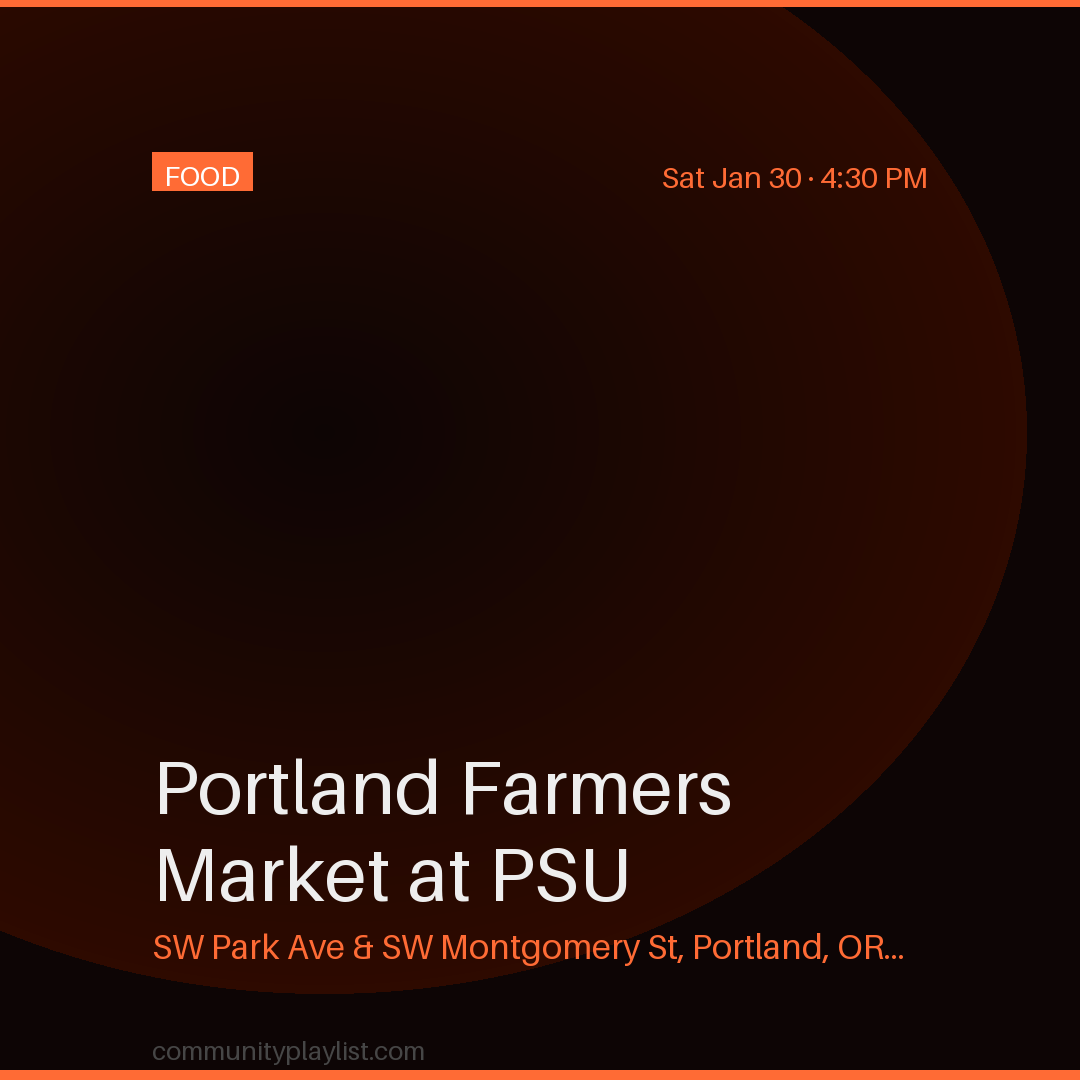Portland Farmers Market at PSU