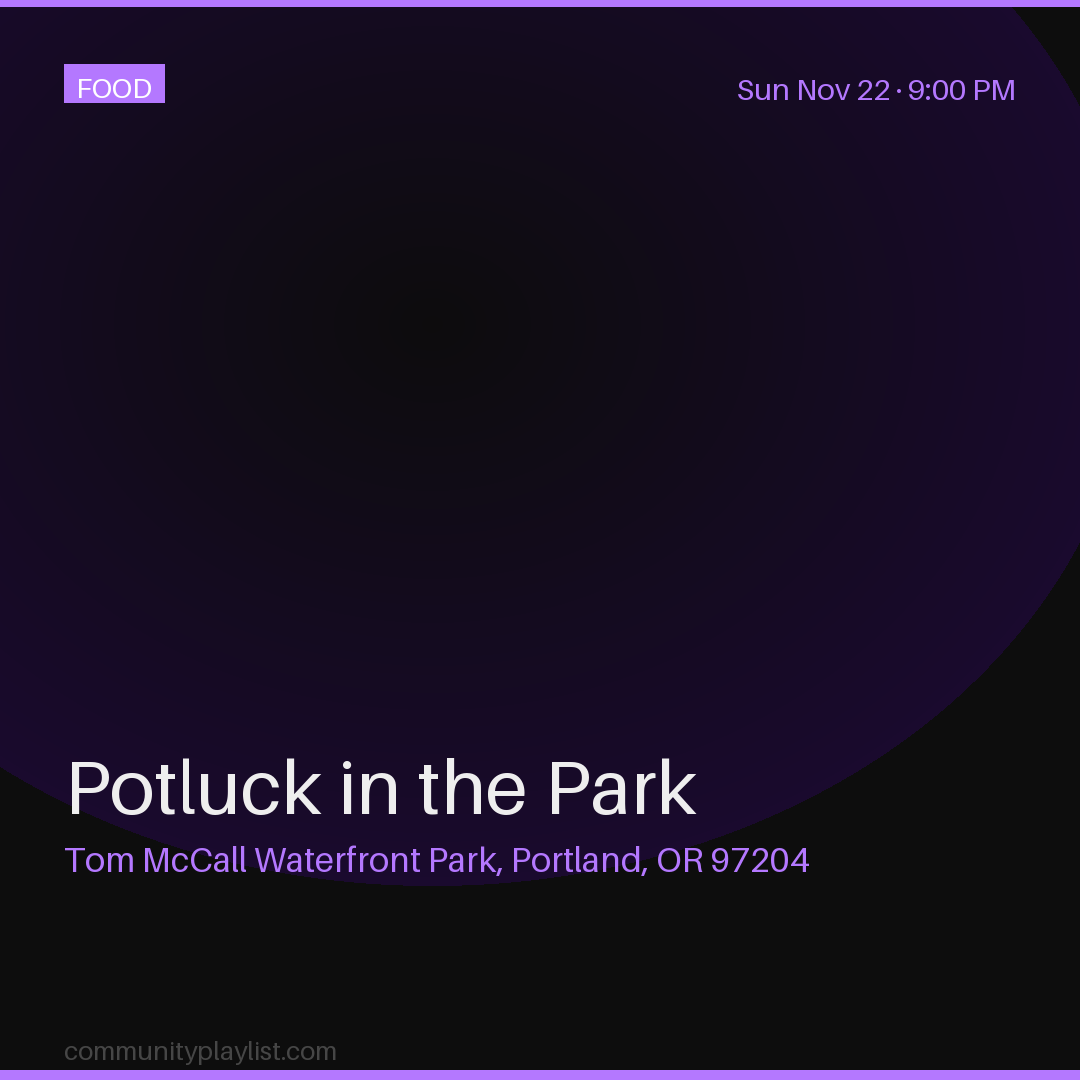 Potluck in the Park