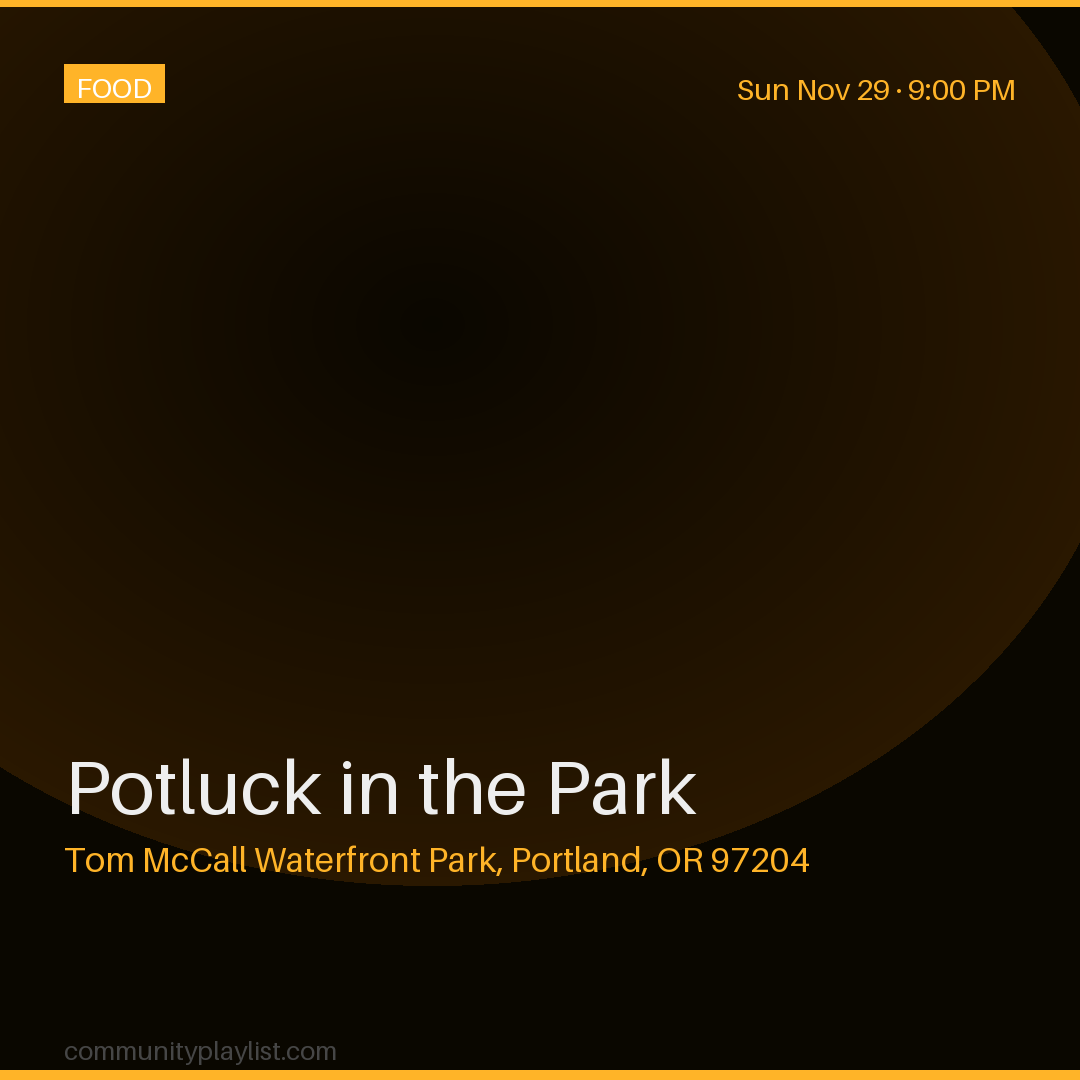 Potluck in the Park