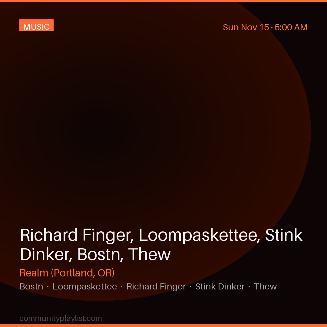 Richard Finger, Loompaskettee, Stink Dinker, Bostn, Thew