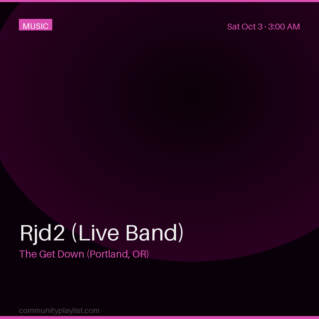 Rjd2 (Live Band)