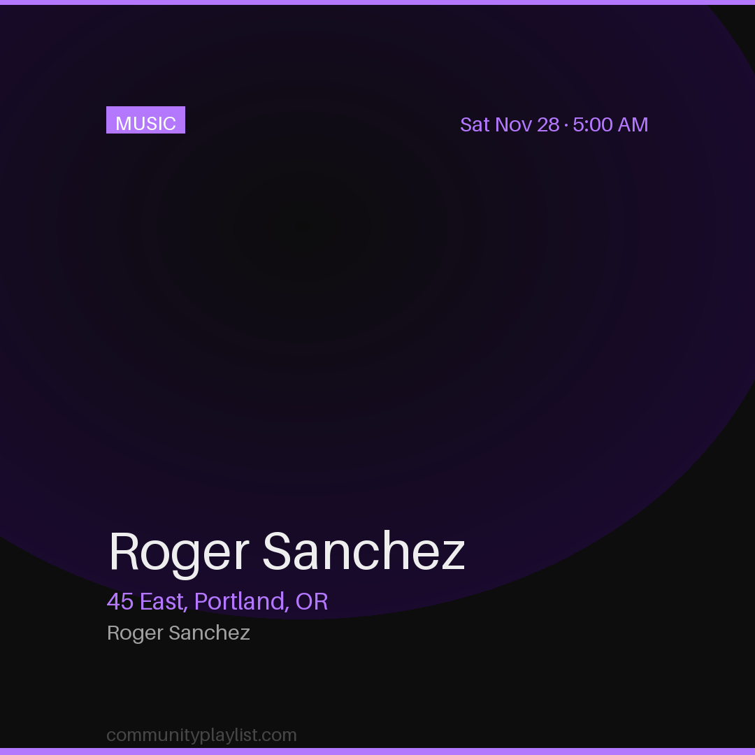 Roger Sanchez