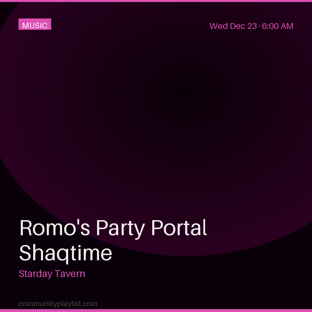 Romo's Party Portal Shaqtime