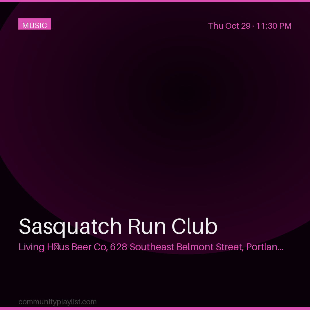 Sasquatch Run Club