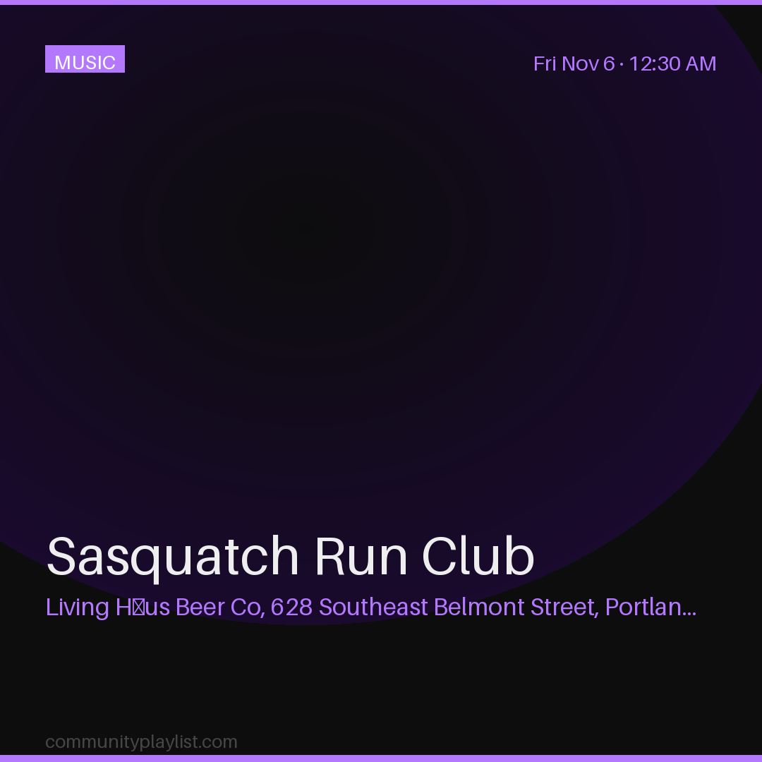 Sasquatch Run Club