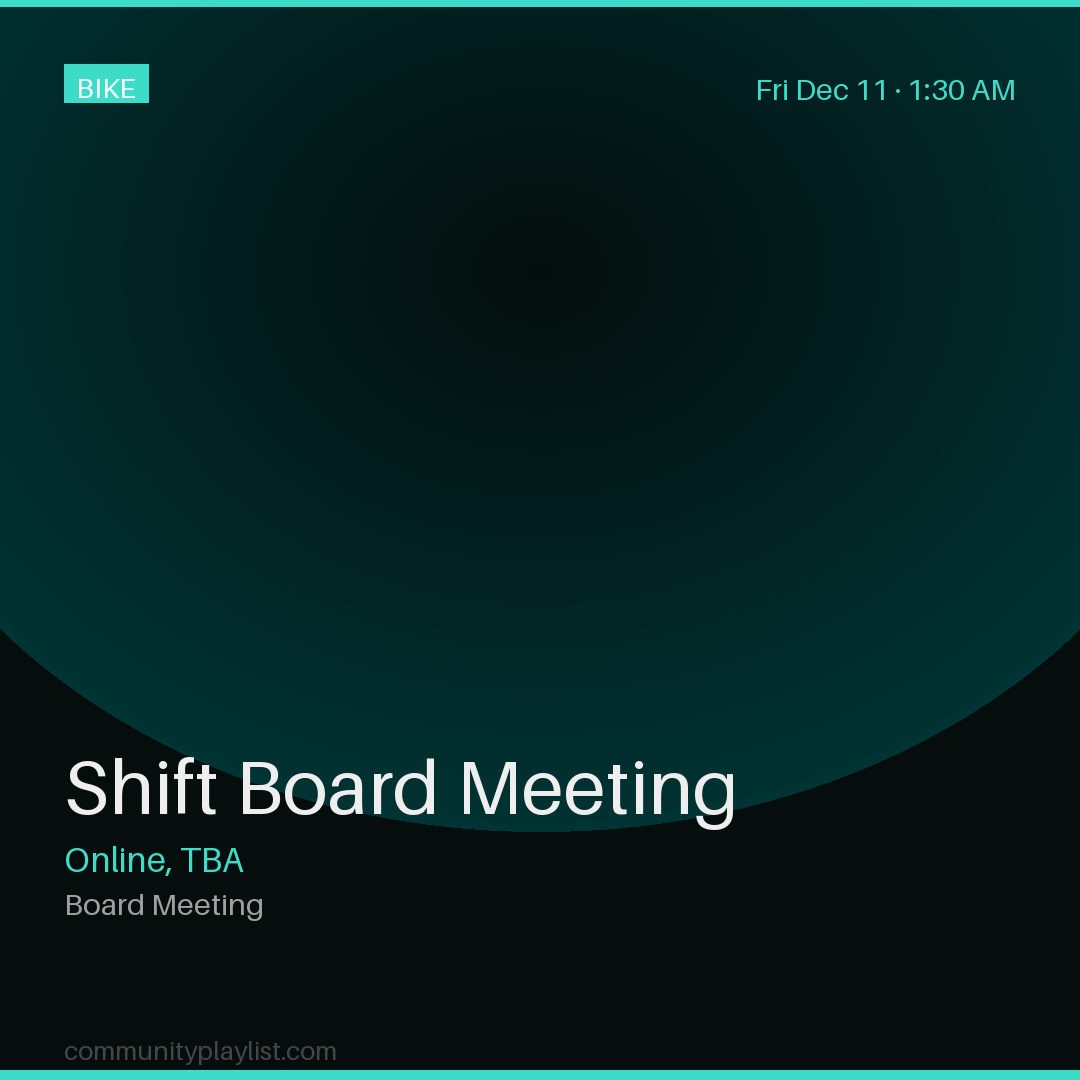 Shift Board Meeting