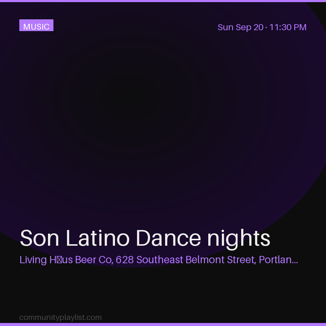 Son Latino Dance nights