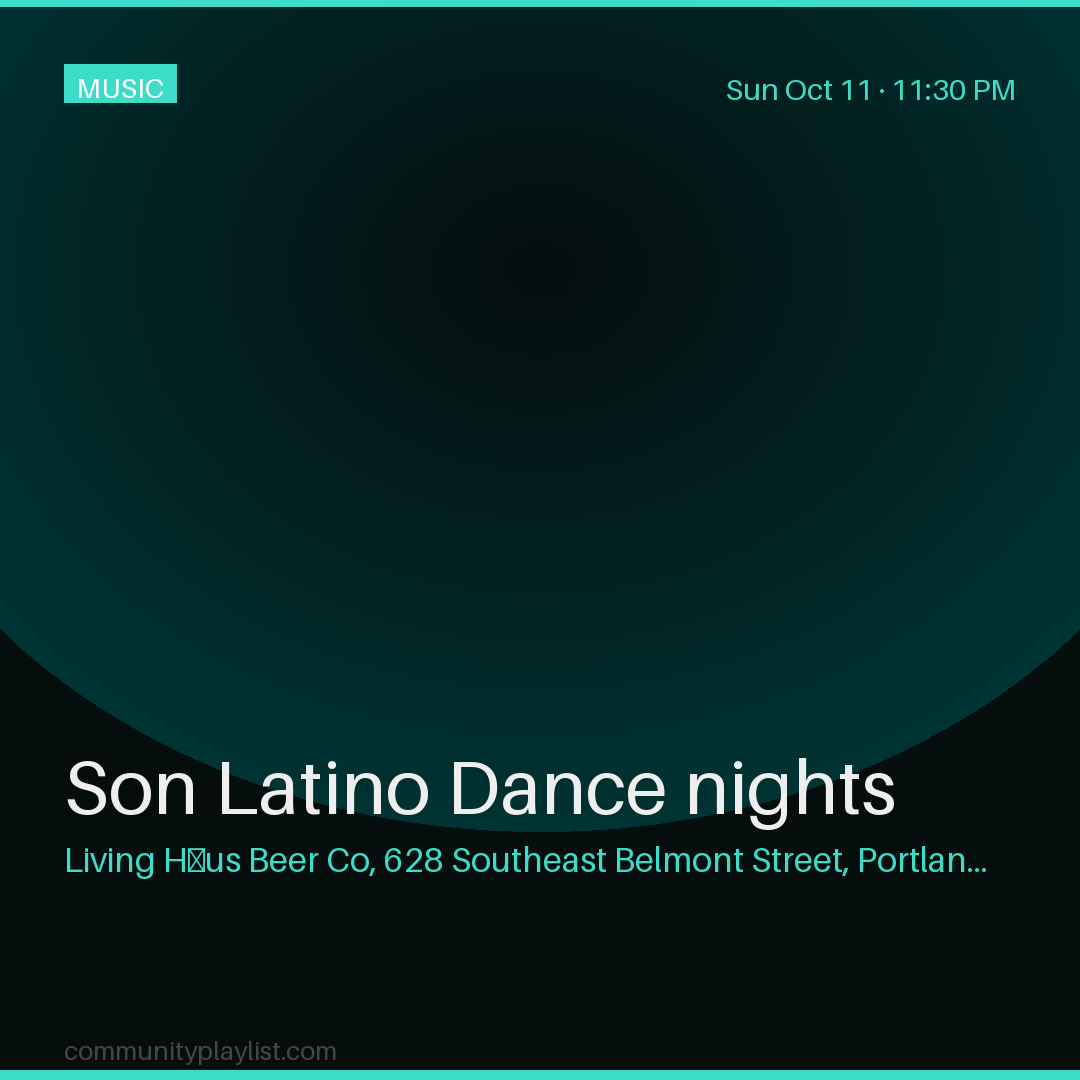 Son Latino Dance nights