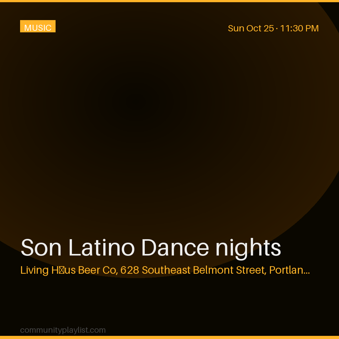 Son Latino Dance nights