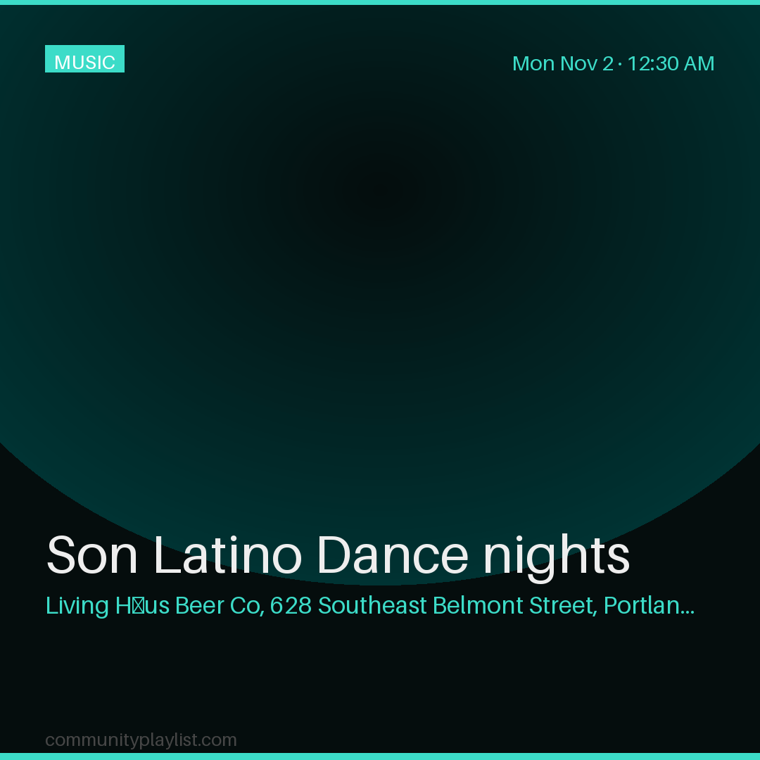 Son Latino Dance nights