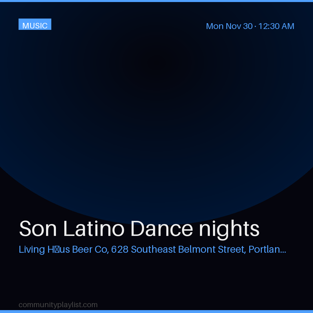 Son Latino Dance nights