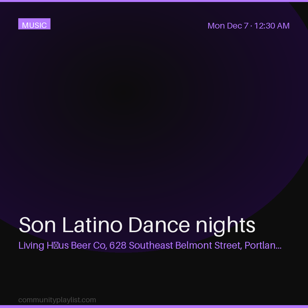 Son Latino Dance nights