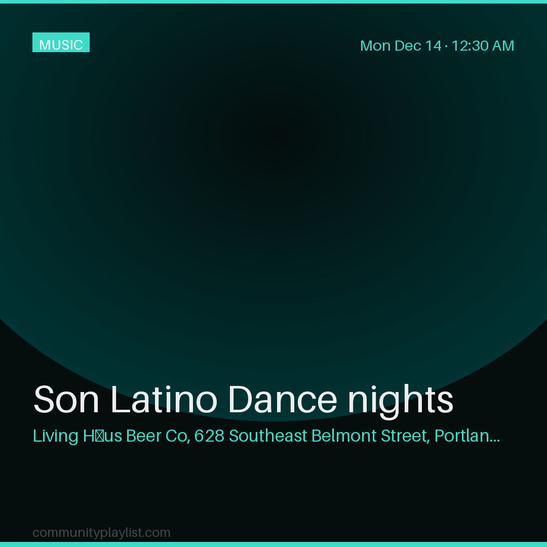 Son Latino Dance nights