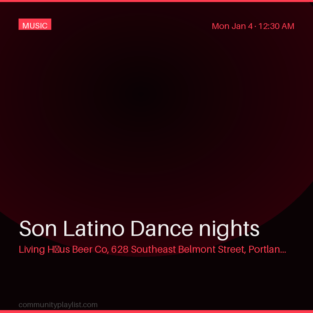 Son Latino Dance nights