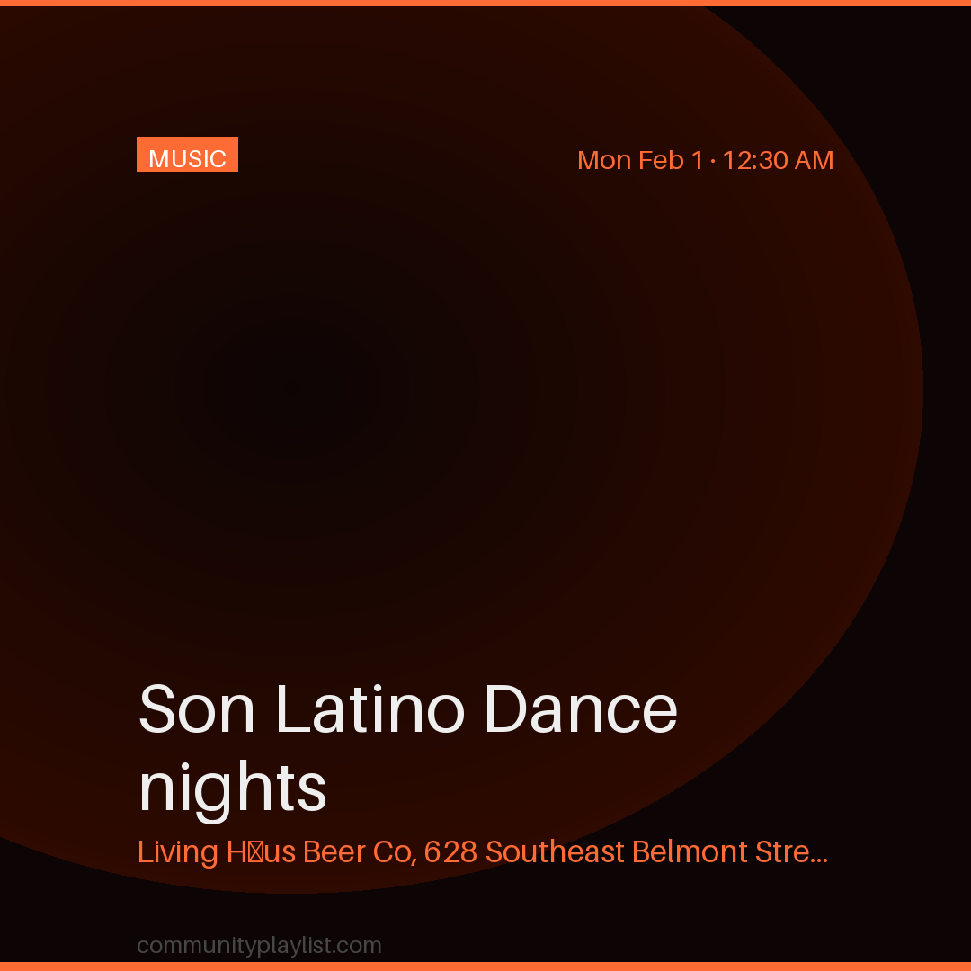 Son Latino Dance nights